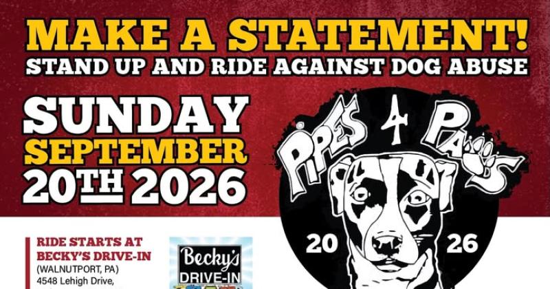 2026 Pipes 4 Paws Charity Motorcycle Ride
