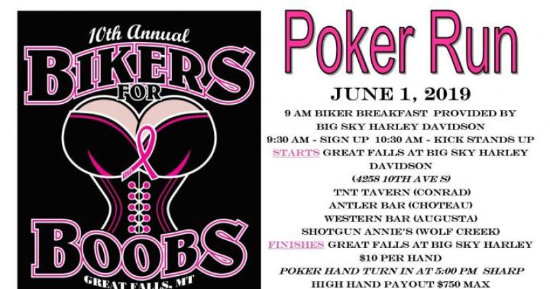 Bikers For Boobs Montana Poker Run