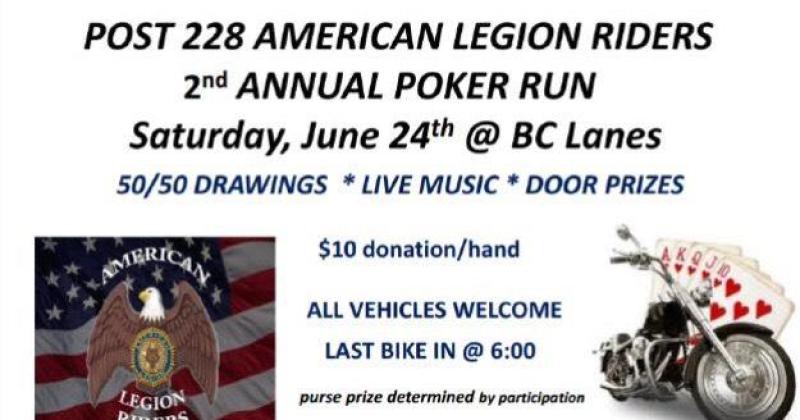 Post 228 American Legion Riders 2nd Annual Poker Run
