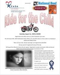 CASA ride for the child