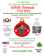 45TH Annual NW Houston San Jacinto HighRollers Toy Run