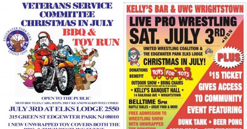 BBQ & Wrestling Toys for Tots Run