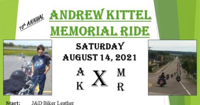 10th Annual Andrew Kittel Memorial Ride