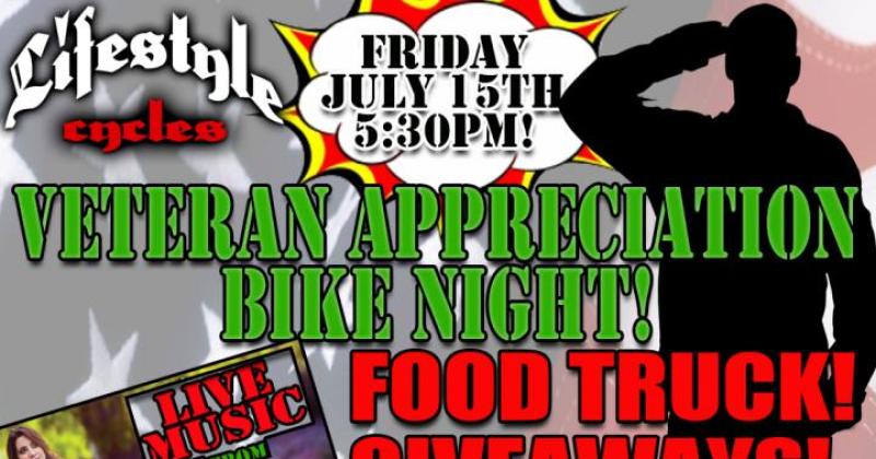 Lifestyle Cycles Veteran Appreciation Bike Night!
