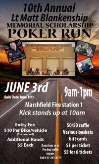 10th Annual Lt 4 Matt Blankenship Memorial Scholarship Poker Run 