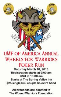 UMF Annual Wheels for Warriors Poker Run