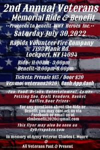 2nd Annual Veterans Memorial Ride/Benefit