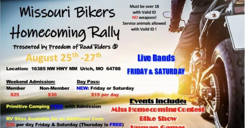 Freedom of Road Riders Missouri Bikers Homecoming 