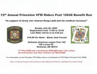15th ANNUAL PRINCETON VFW RIDERS POST 10648 BENEFIT RUN