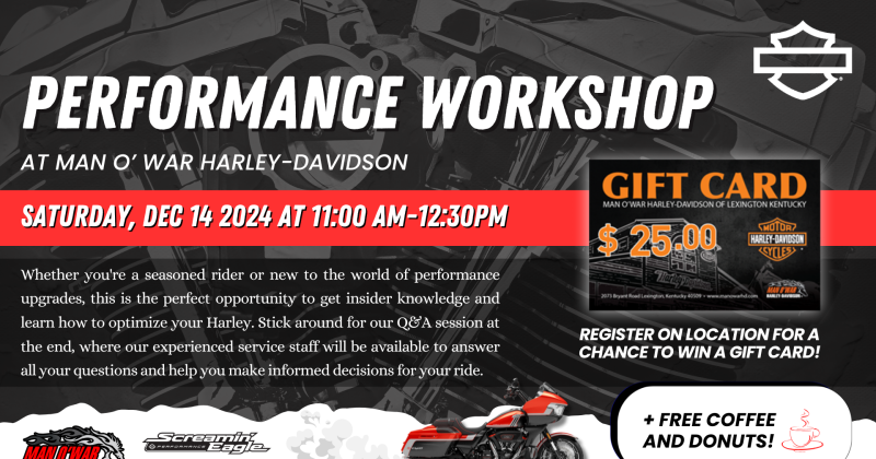 Performance Workshop +$25 Giveaway!