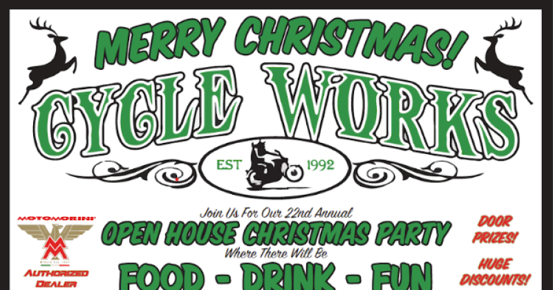 Cycle Works 22nd Annual Christmas Open House