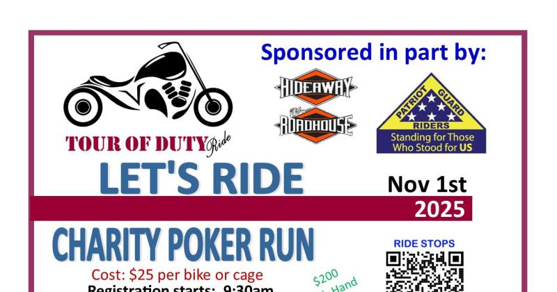 Tour of Duty Let's Ride Charity Poker Run