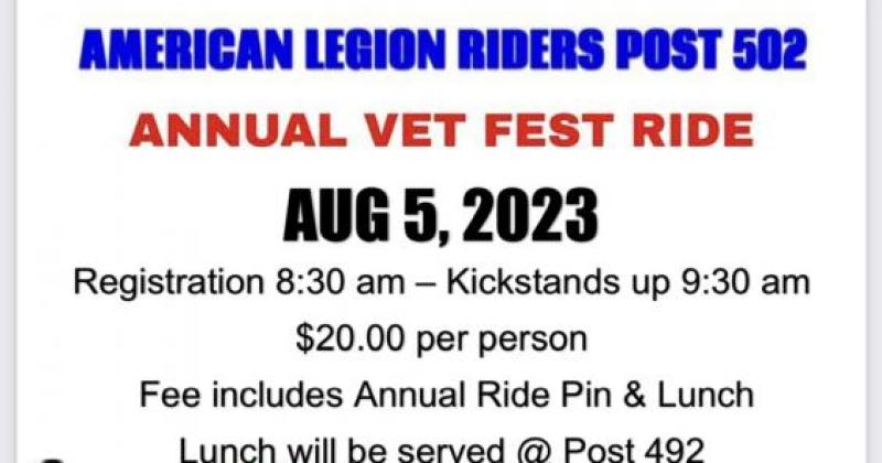 Vet fest motorcyle ride