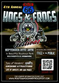 4th Annual Route 66 Hogs and Frogs Festival