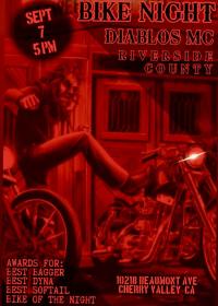 BIKE NIGHT - DIABLOS MC - RIVERSIDE CO 