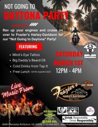 Frazier's H-D Not Going to Daytona Party