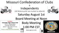 Missouri Confederation of Clubs & Independents (CoC) meeting