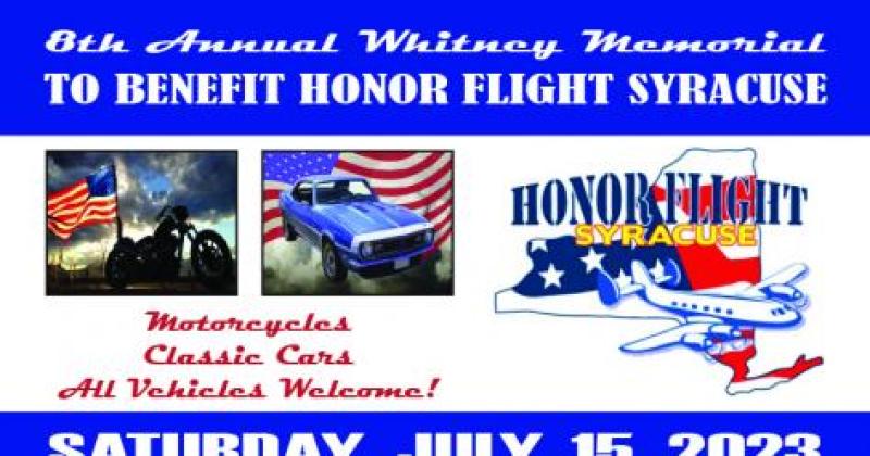 8th Annual Whitney Memorial Poker Run to benefit Honor Flight Syracuse