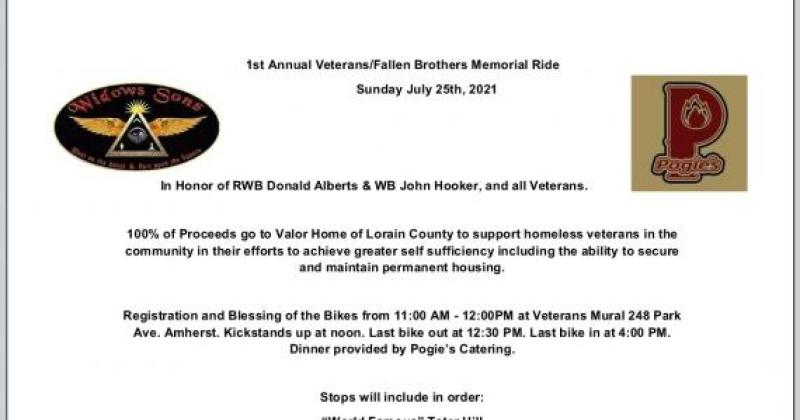 Widows Sons Overseers Annual Poker Run