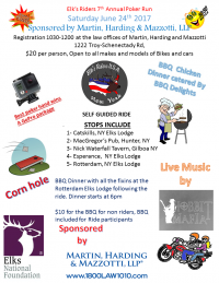 NY SCD Elks Riders 7th Annual Poker Run