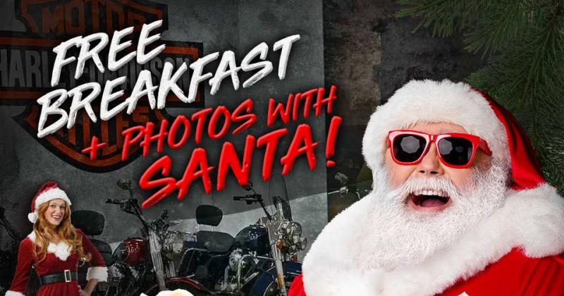 Breakfast & Photos with Santa at Huntington Beach H-D