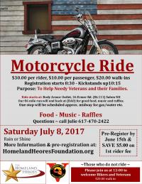 The Homeland Heroes Foundation Motorcycle Ride