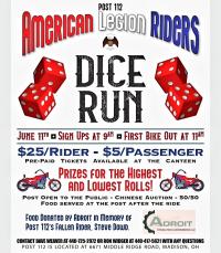 American Legion Riders Dice Run