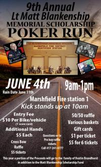 Lt Matt Blankenship Memorial Scholarship Poker Run