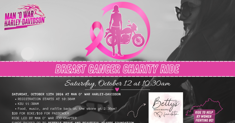 Breast Cancer Charity Ride at Man O' War Harely-Davidson