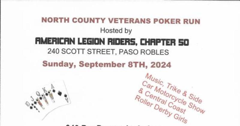 American Legion Riders Chapter 50 annual Poker Run