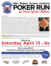 Elks Riders Poker Run for Brain Injured Children