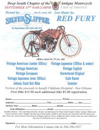 AMCA Deep South Chapter, Antique Motorcycle Show.