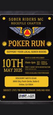 Sober Riders MC Rockpile Chapter Poker Run