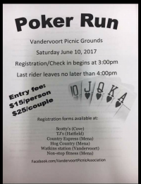 Vandervoort poker run 