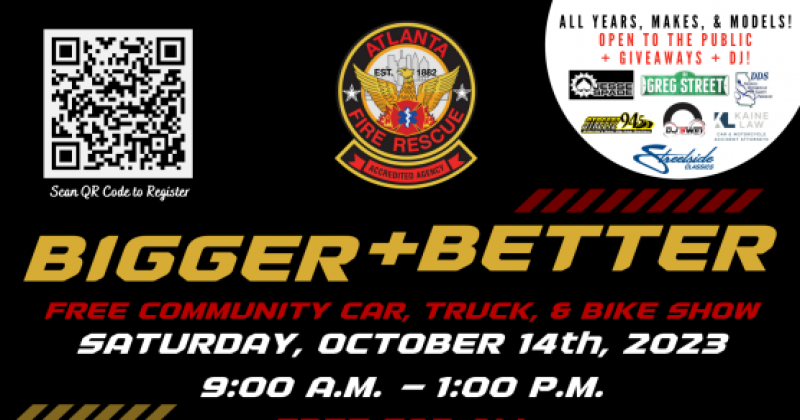 Atlanta Fire Rescue Department Free Community Car, Truck, & Bike Show 2023