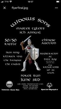 Master Tyler's 5th Annual Charity Ride Poker Run