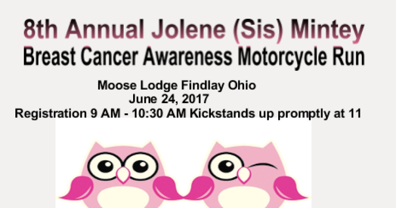 8th Annual Jolene Mintey Breast Cancer Awareness Motorcycle Run