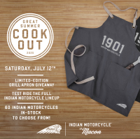 INDIAN MOTORCYCLE Demo Days and Great Summer Cook Out