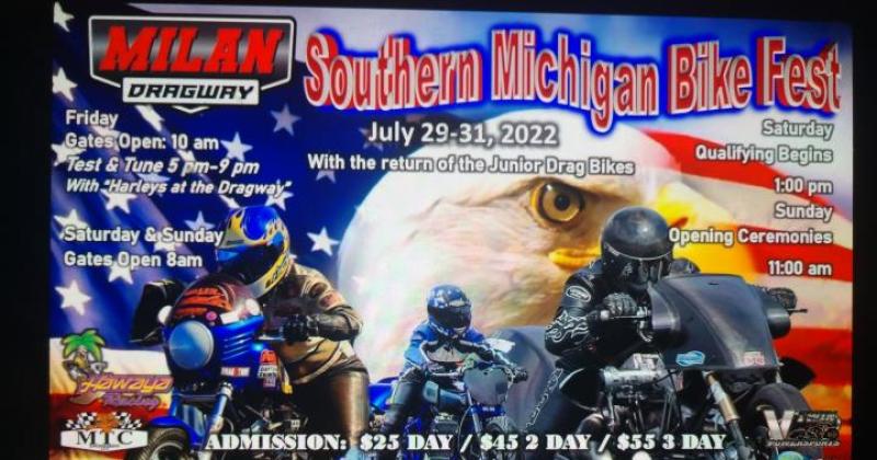 AHDRA Harley and Nitro Drags at Milan Dragway