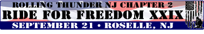 Rolling Thunder NJ2 Ride for Freedom XXIX