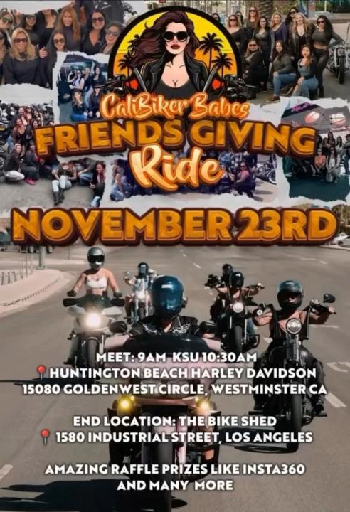 CaliBiker Babes Friendsgiving Ride